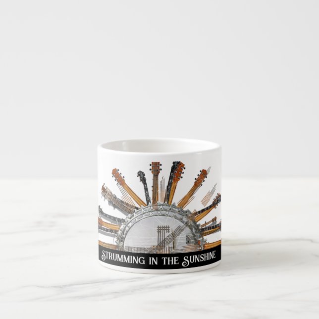 GUITARSTRINGARNA I SOL ESPRESSOMUGG (Framsidan)