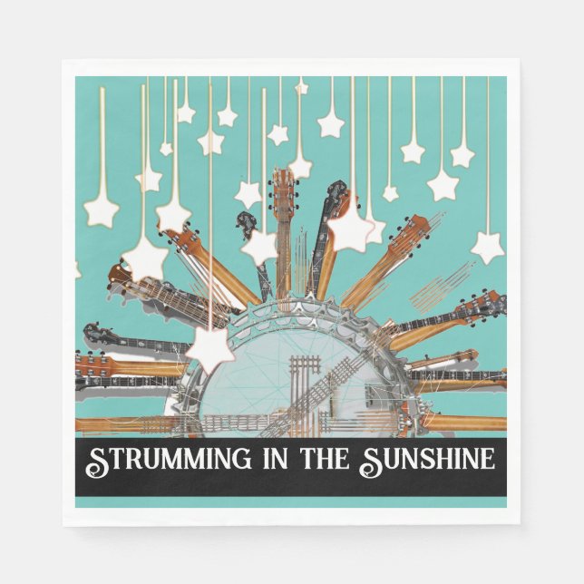 GUITARSTRINGARNA I SOL PAPPERSSERVETT (Framsidan)