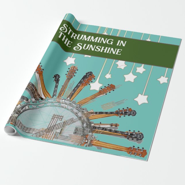 GUITARSTRINGARNA I SOL PRESENTPAPPER (Utrullad)