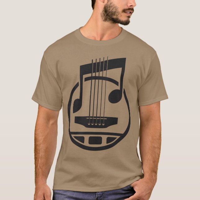 Guiter Music-gåva T Shirt (Framsida)