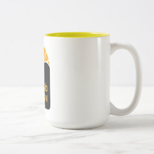 Gul 0,44 l tvåtons-mugg Två-Tonad mugg