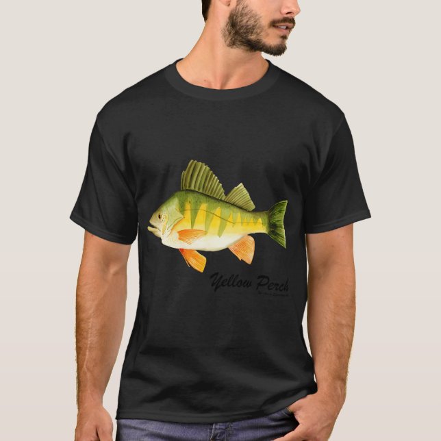 Gul Abborre T Shirt (Framsida)