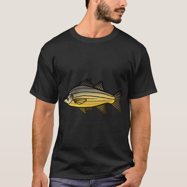 Gul Abborre T Shirt (Framsida)