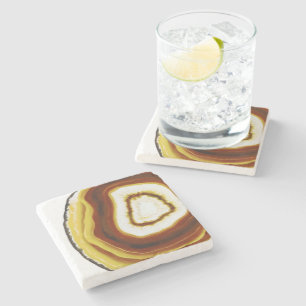 Gul agate stenunderlägg