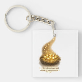 Gul ägg näst Inspirerande Nyckelring