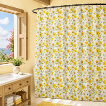 Gul akvarell vildblommamönster 