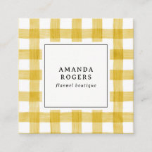 Gul akvarellbuffel Plaid QR-kod modern