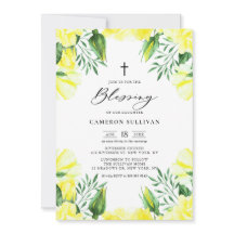 Gul akvarellrosgarland Bebisvälsignelse