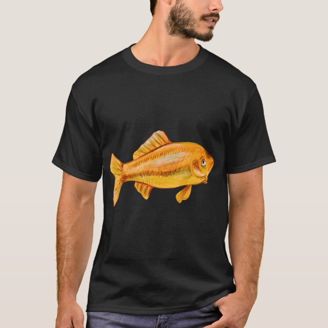 Gul akvariefisk t shirt (Framsida)