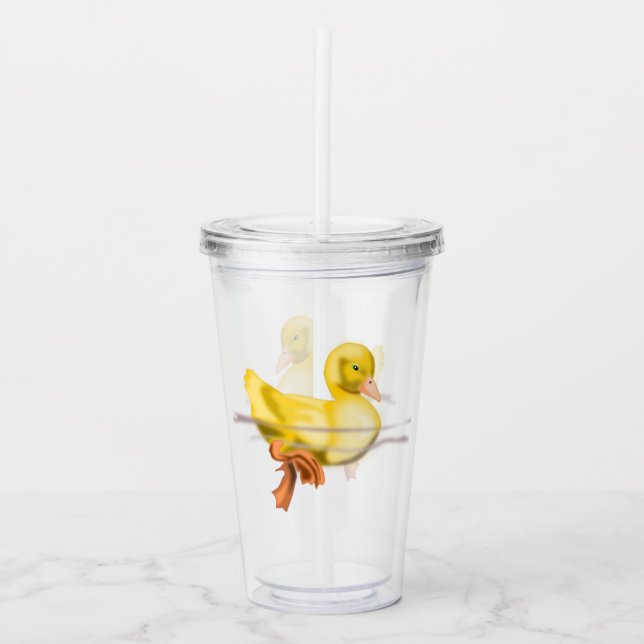 Gul anka take away mugg (Framsida)