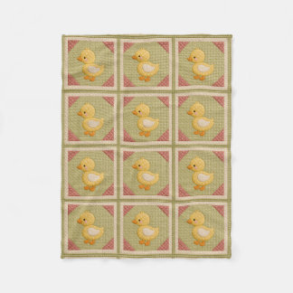 Gul Ankunge Quilt Fleecefilt