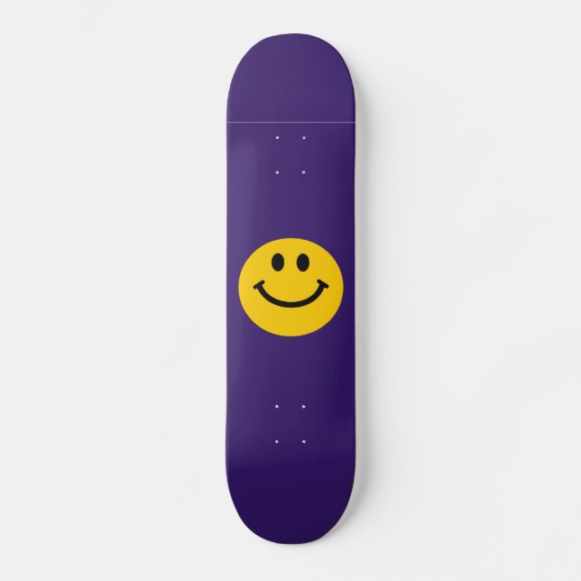 Gul Ansikte Skateboard Bräda 21,5 Cm (Framsida)