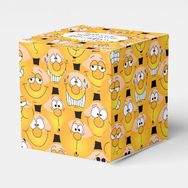 Gul Ansikts 😉 Emoji Design Presentaskar (Framsidan Sidan)