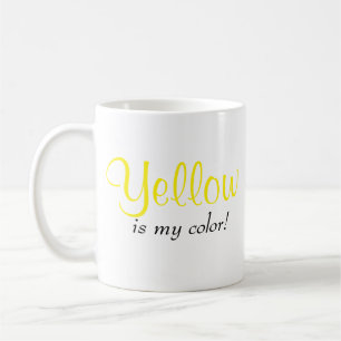 Gul Är Min Färg Att Säga Kaffemugg