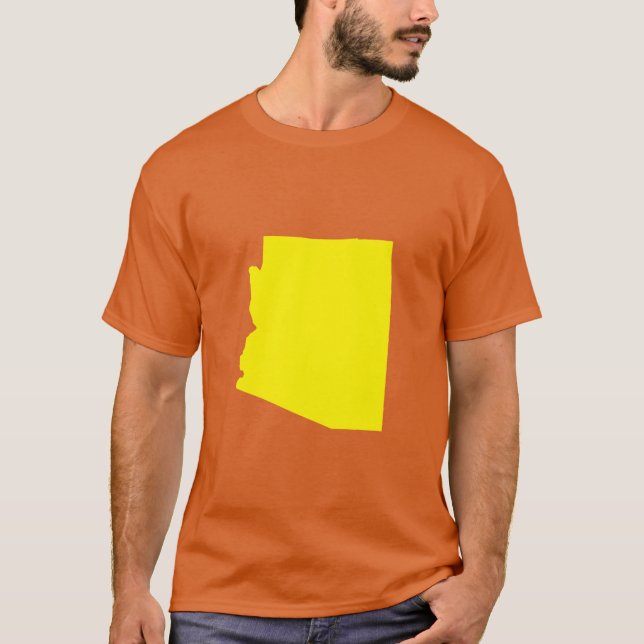 Gul Arizona T Shirt (Framsida)