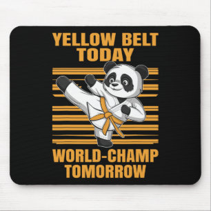 Gul bälte Idag Världsmästare Imorgon Panda Karate Musmatta
