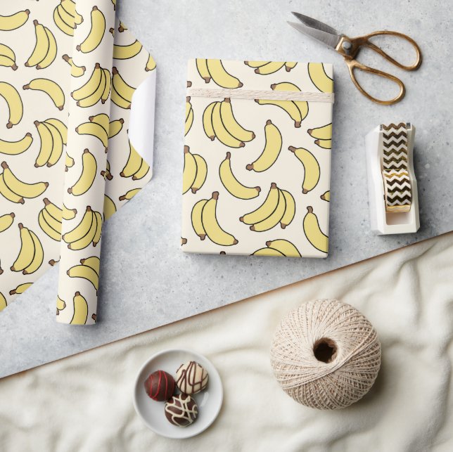 Gul banan Cabana Ljus Tropisk Presentpapper (Hantverk)