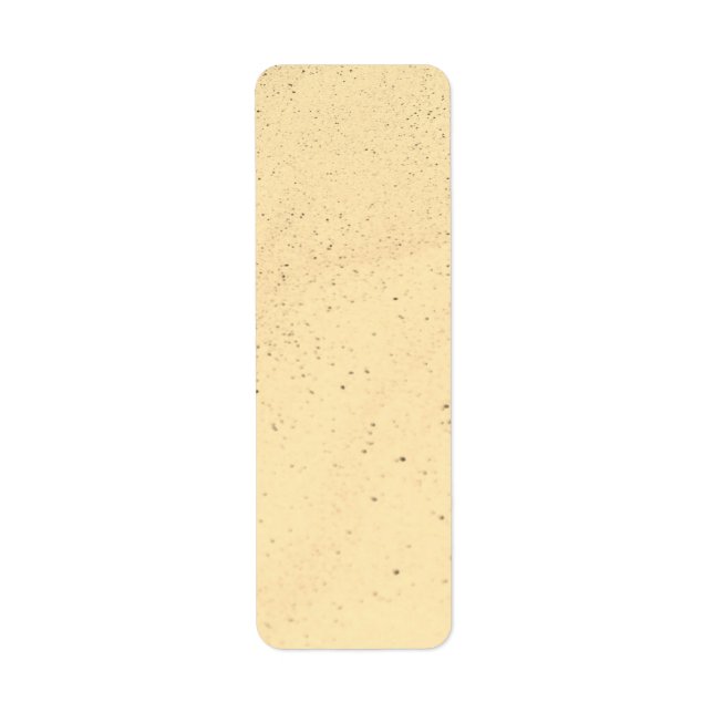 Gul Banan Sand Returadress Etikett (Framsidan)