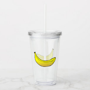 Gul banan take away mugg