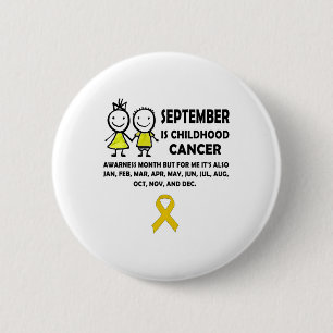Gul band present för medvetenhet om barncancer knapp