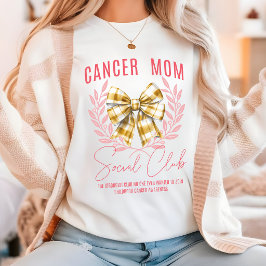 Gul band-stöd, cancer Mamma Social Club, T Shirt