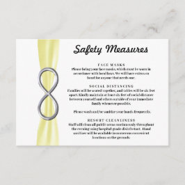 Gul Bandage Silver Oändlighet Säkerhetsåtgärder Tilläggskort