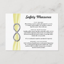 Gul bands silver oändlighetssäkerhetsåtgärder