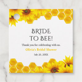 Gul bikakeskola brud till bi bröllopsdusch  gåvor etiketter