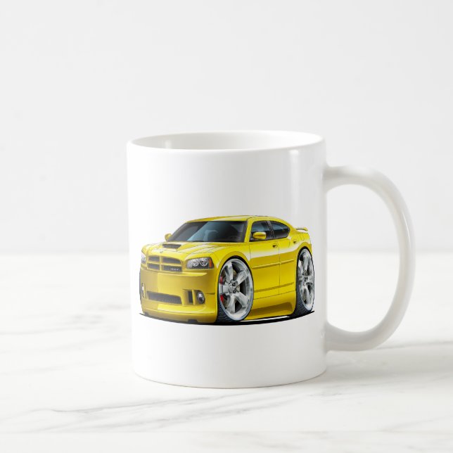 Gul bil 2006-10 för uppladdare SRT8 Kaffemugg (Höger)