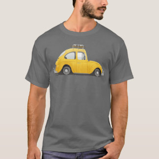 Gul bil flicka flicka flicka t shirt
