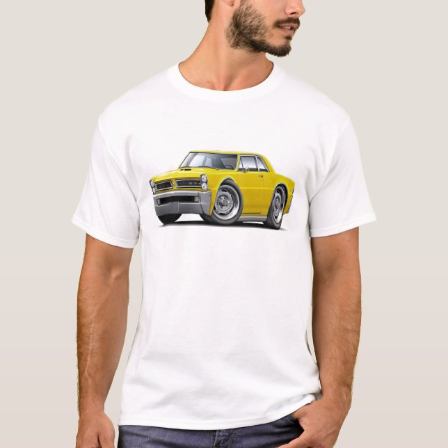Gul bil för 1965 GTO Tee (Framsida)