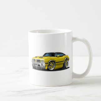 Gul bil för Olds Cutlass 442 Kaffemugg