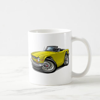 Gul bil för triumf TR6 Kaffemugg