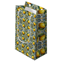 Gul Blå Capri Citron Medelhavet Kakel Bröllop