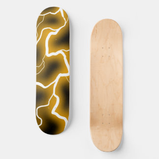 Gul Blixt Elektricitet Mini Skateboard Bräda 18,5 Cm