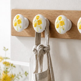 Gul blomkeramikhjälp knopp