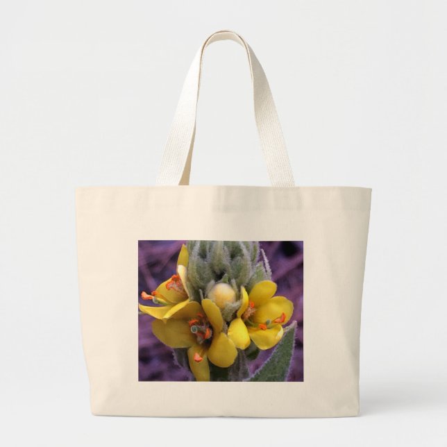 Gul blomma 4 jumbo tygkasse (Framsidan)