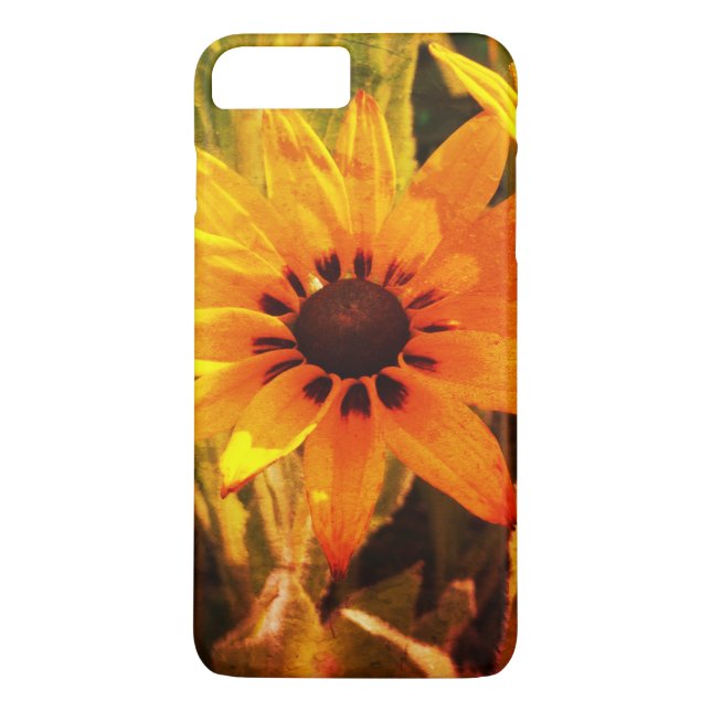 Gul blomma Foto fodral Case-Mate iPhone Skal (Baksida)