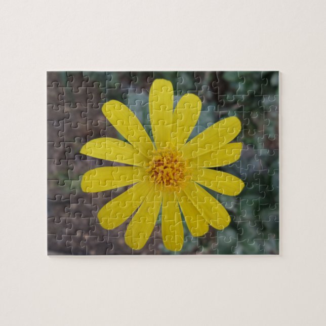 Gul Blomma Pussel (Horisontell)