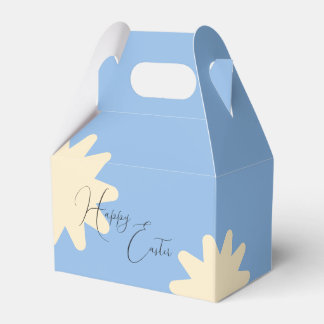 Gul blomma stjärna presentpåse design presentaskar