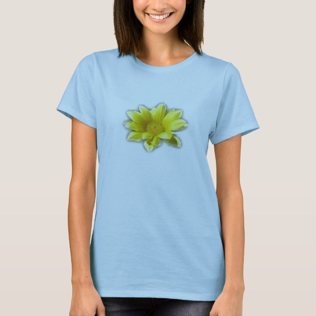 Gul blomma t-shirt (Framsida)