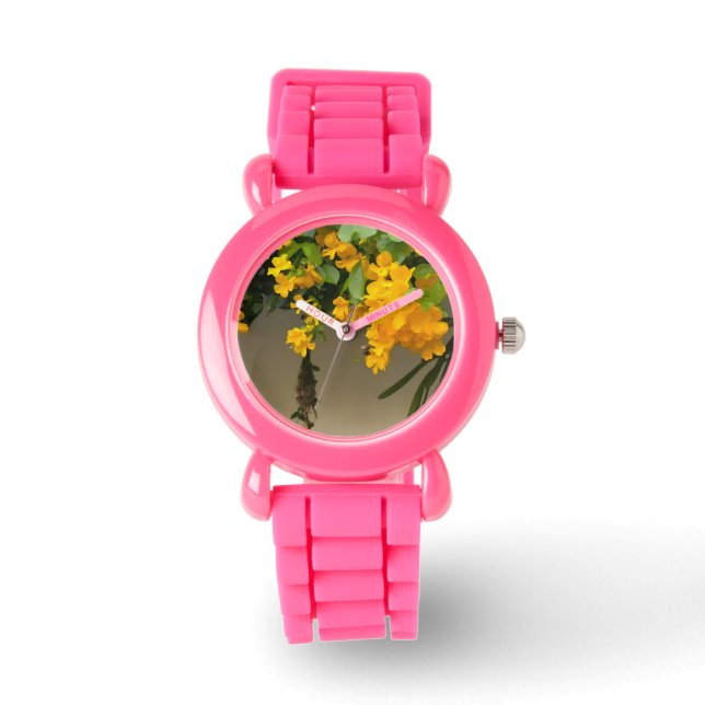 Gul Blommas Skönhet Armbandsur (Framsida)