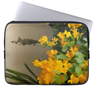 Gul Blommas Skönhet Laptop Fodral