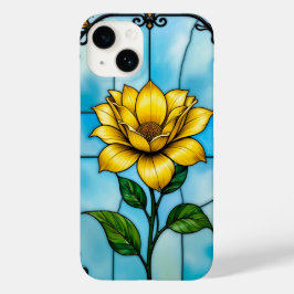 Gul blomsterlig daglig telefonsskydd stil