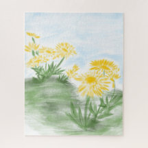Gul blomstermosaik