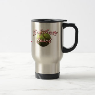 Gul bollsoftballlagledare resemugg