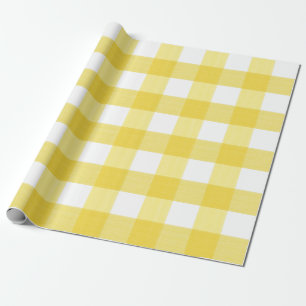 Gul buffelpläd presentpapper