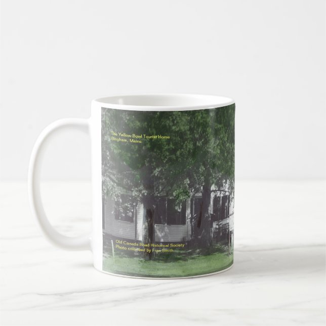 Gul bunkegästgivargårdmugg kaffemugg (Vänster)