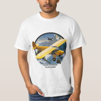 Gul Bushflygplan Valdez Flyg In Alaska Luftfart Mo T Shirt