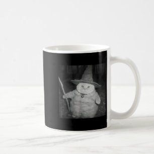 Gul Cat-Konstig Funny Halloween-kattnummer Kaffemugg